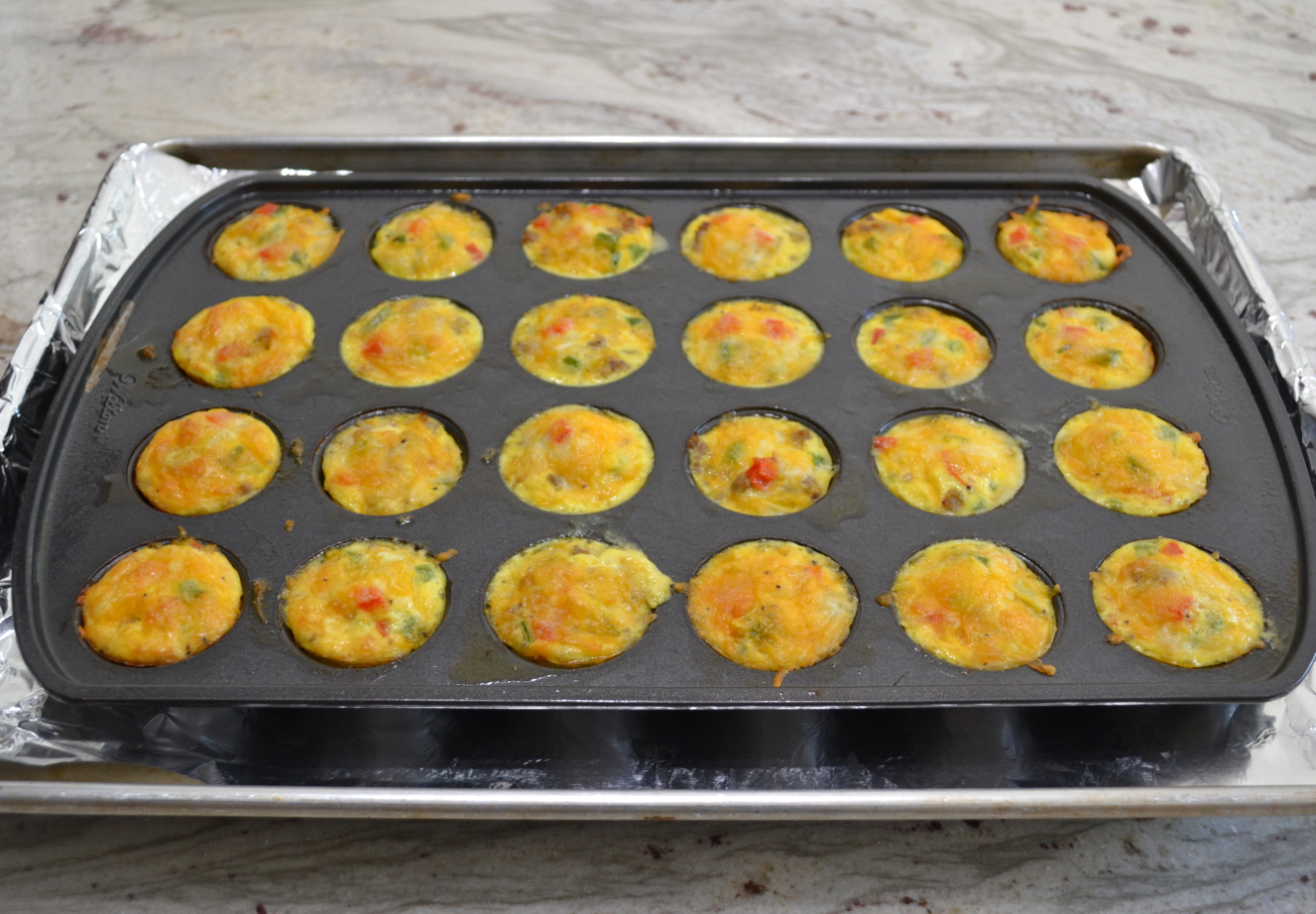 Crustless Southwest Mini Egg Bites are a perfect low carb breakfast or snack option, high in protein, gluten free and full of flavor. 