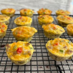 Crustless Southwest Mini Egg Bites are a perfect low carb breakfast or snack option, high in protein, gluten free and full of flavor.