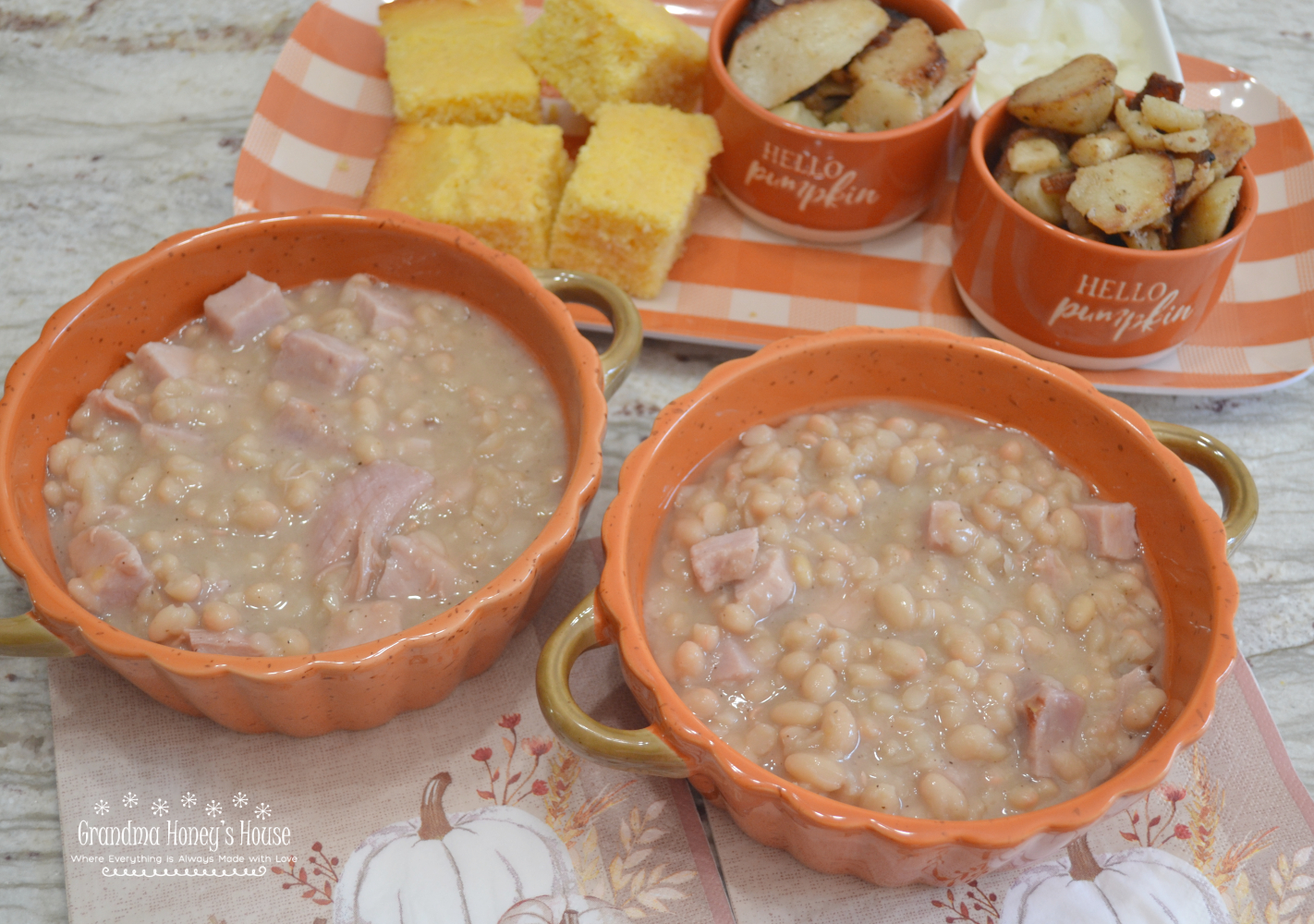old fashioned recipe for Soup Beans and Ham. Pure comfort food and you will love it.