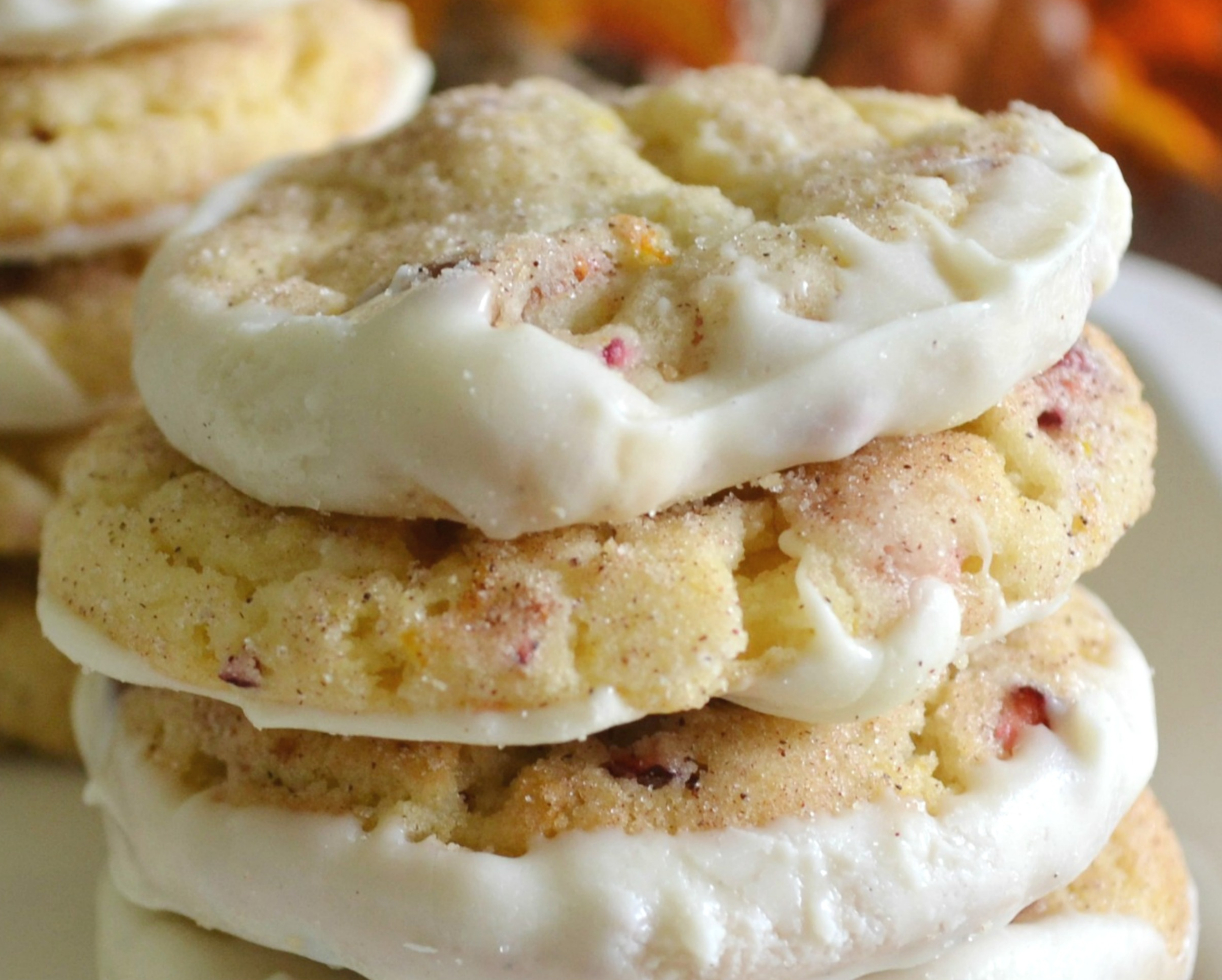 Cranberry Orange Pecan Snickerdoodles are a festive twist on a classic cookie.