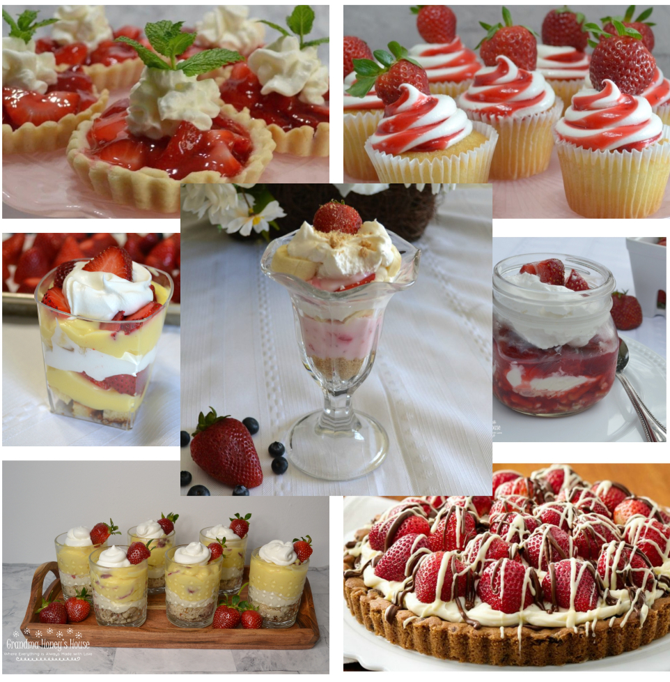 Strawberry Recipes from brunch to dessert. 
