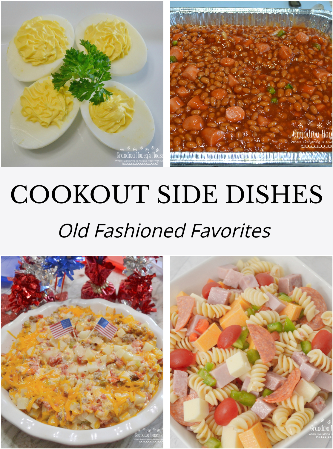 Classic Cookout Side Dishes, old fashioned and full of flavor.
