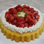 Strawberry Mascarpone Cream Cake is a light elegant summer dessert baked in a tiara pan.