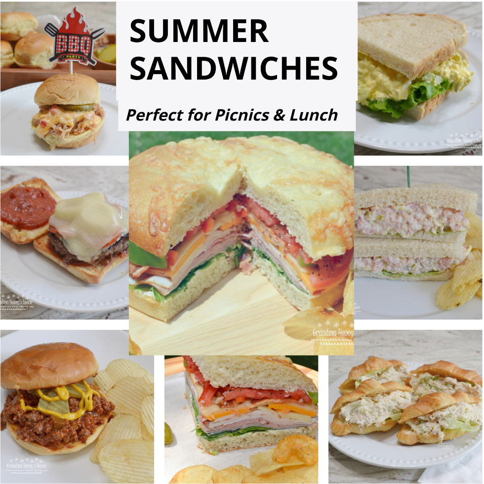 These Summer Sandwiches are perfect to serve when the heat is on and we don't want to be in the kitchen. 